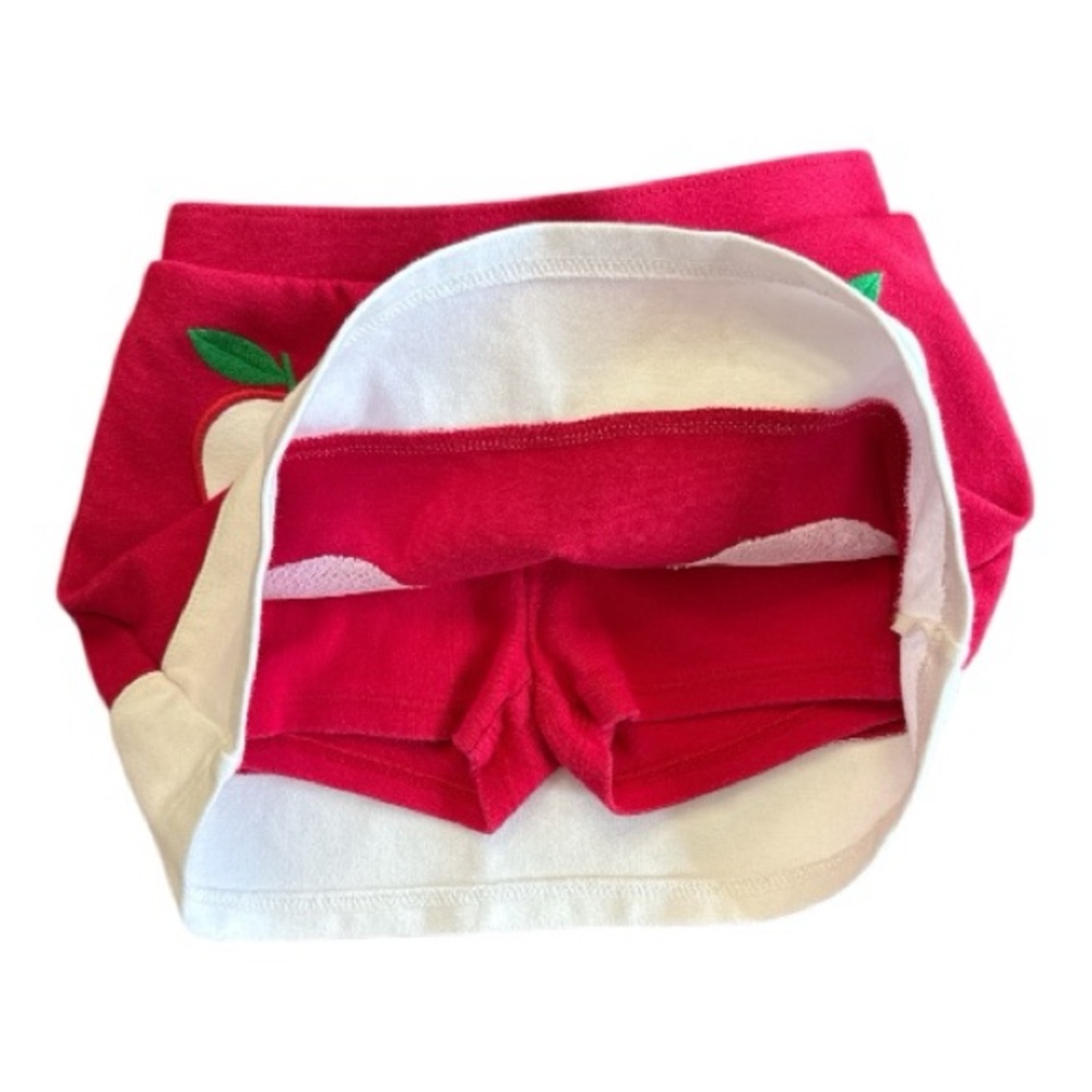 Gymboree Head of the Class Apple Ponte Skort Red 3T - Picture 3 of 6